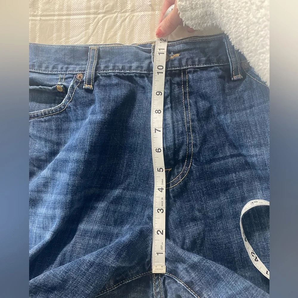 Lucky Brand Dark Blue 221 Original Straight Jeans 38x32